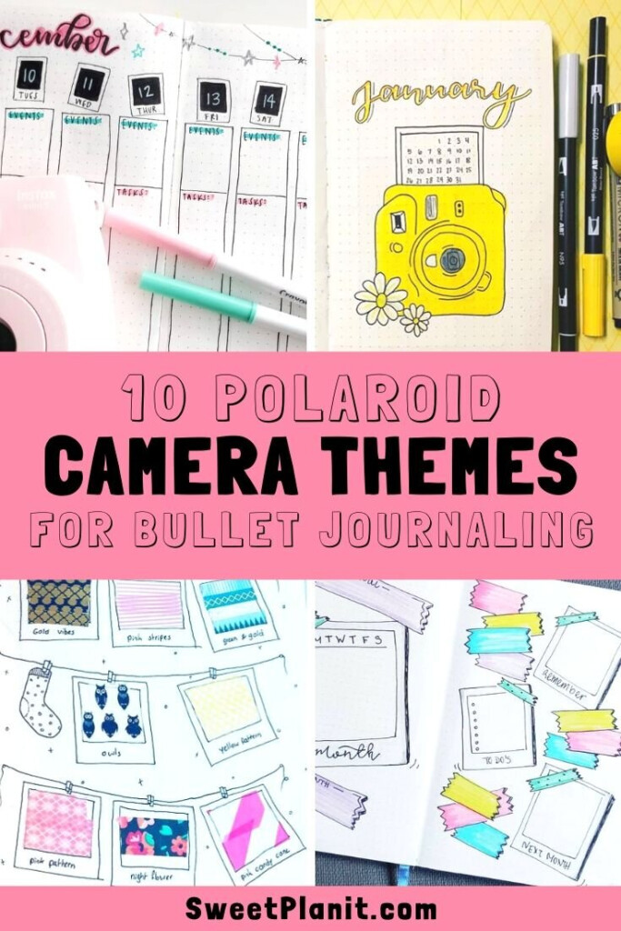 10 Polaroid Themed Bullet Journal Ideas For Instant Success Sweet PlanIt