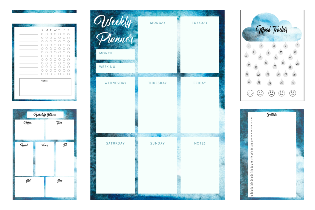 15 Free Watercolor Bullet Journal Printables The Clever Side