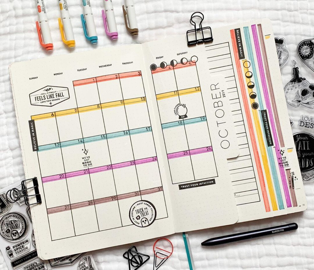 18 Monthly Bullet Journal Spread Ideas That Are Incredibly Creative 