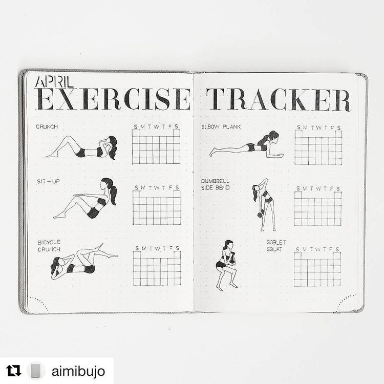 19 Best Bullet Journal Ideas For Workout Trackers And Weight Loss