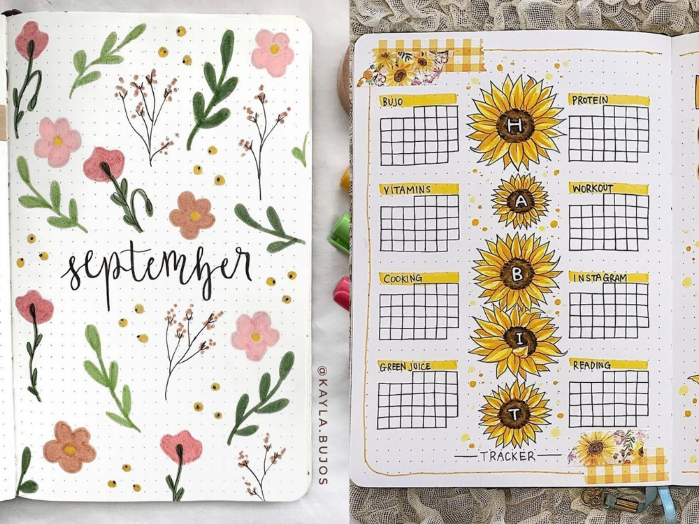 20 Best Floral Bullet Journal Ideas You Need To Copy The Curious 