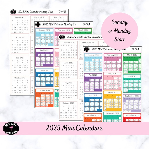 2025 Calendar Journal Etsy