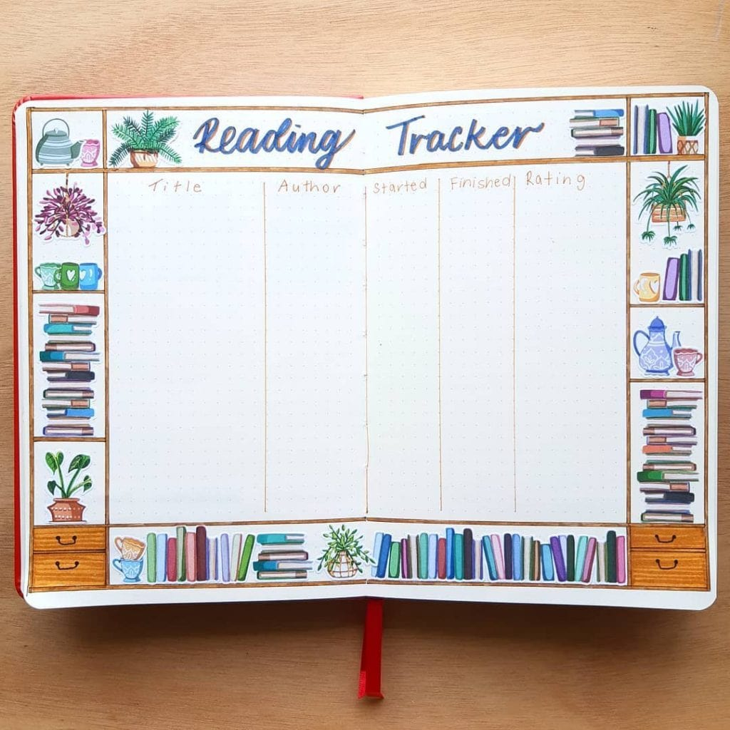 25 Bullet Journal Reading List Ideas For Book Lovers