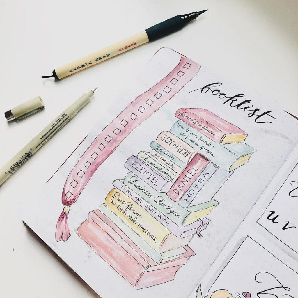 25 Bullet Journal Reading List Ideas For Book Lovers