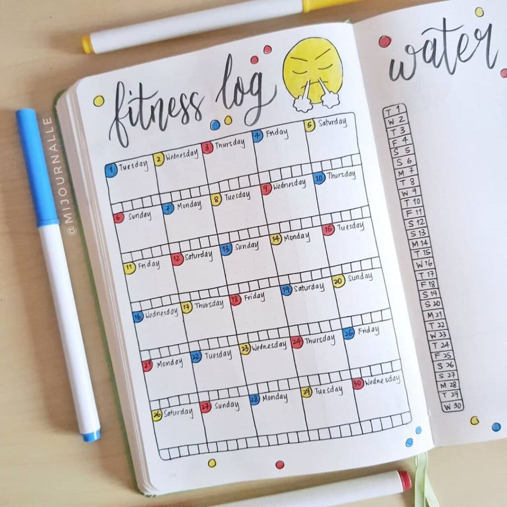 25 Fitness Bullet Journal Ideas To Keep You Motivated