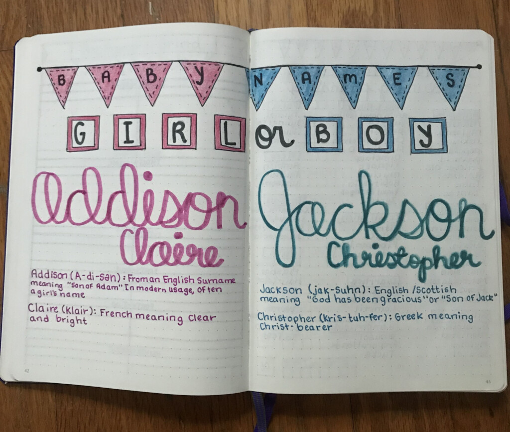 33 Pregnancy Tracker Bullet Journal Layouts To Capture Milestones Artofit