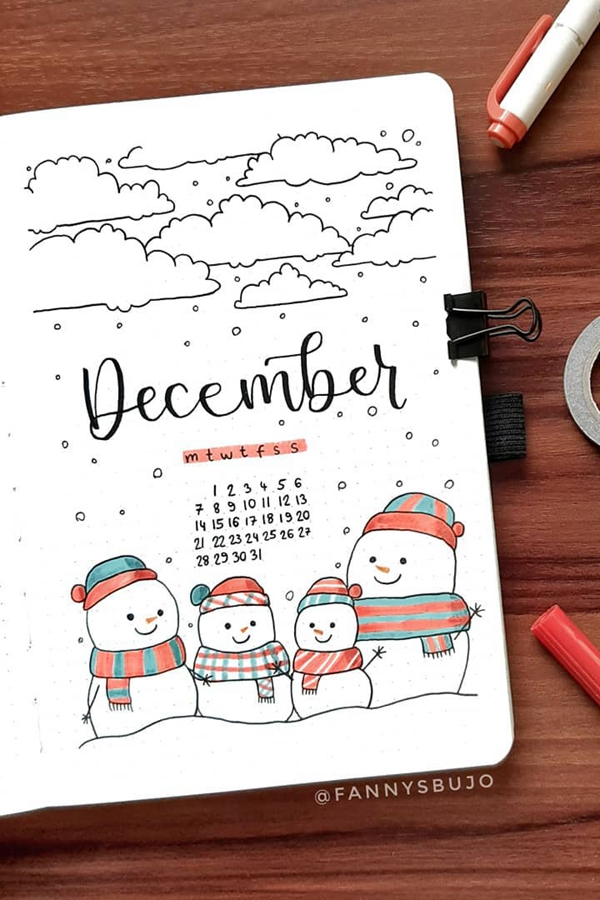 35 Bullet Journal Cover Page Ideas For December 2021 That You Have To Try