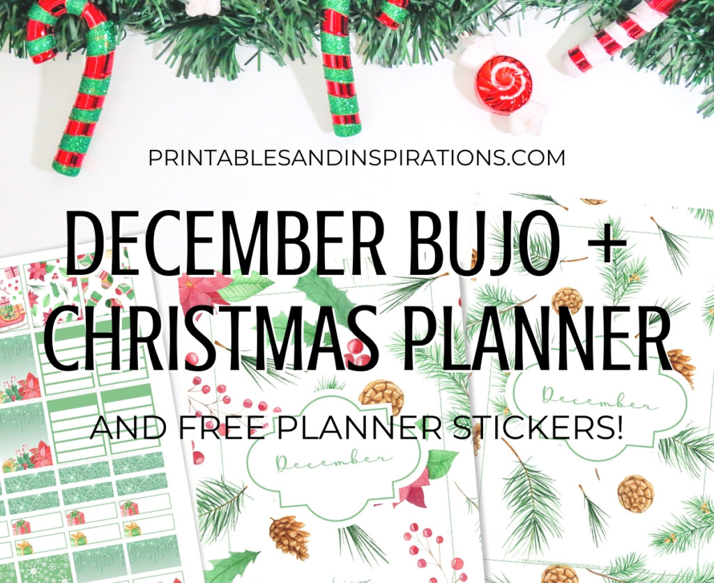 5 Free December Bullet Journal Christmas Planner Printables 