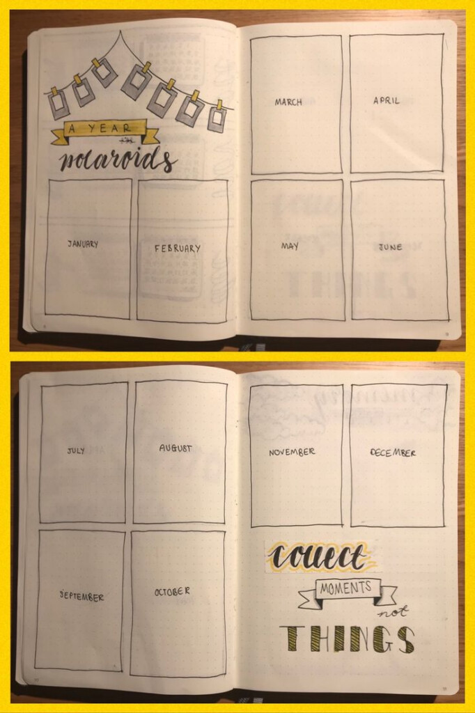 A Year In Polaroids Capturing Memories In A Creative Bullet Journal