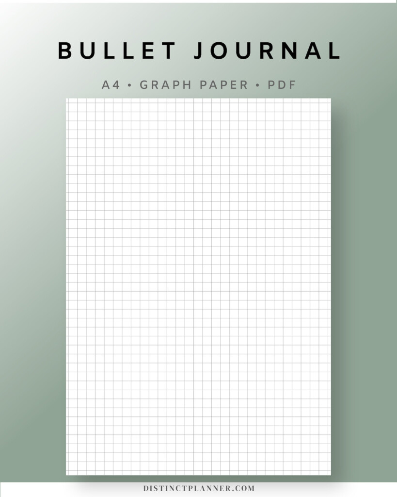 A4 Printable Graph Paper Bullet Journal Paper PDF 5mm Etsy