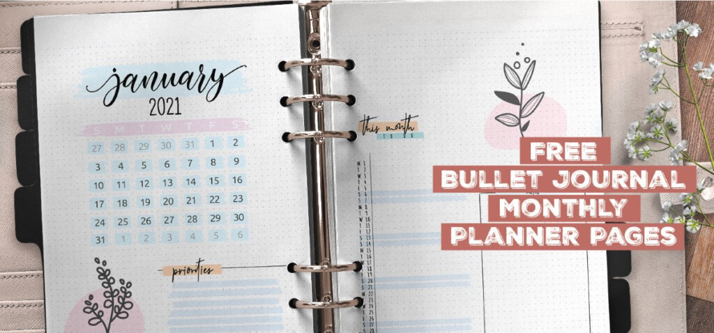 Annual Calendar Circle Bullet Journal Free Printable 2024 CALENDAR 