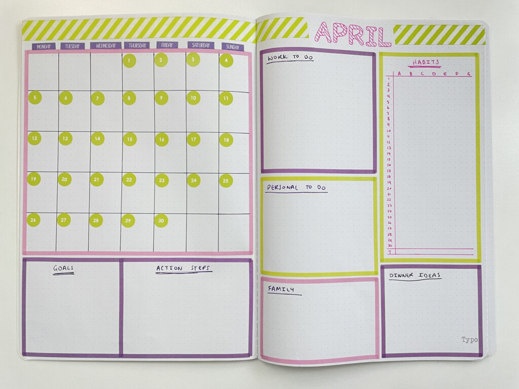 Annual Calendar Circle Bullet Journal Free Printable Free Printable 