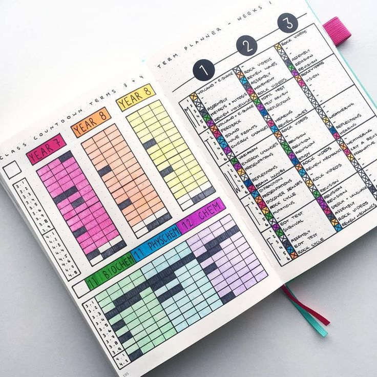 Back To School Bullet Journal Layouts For Students Elizabeth Journals 