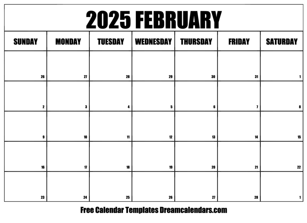 Blank Calendar Printable February 2025 A Comprehensive Guide 