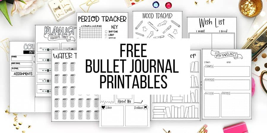 Bullet Journal Coloring Pages