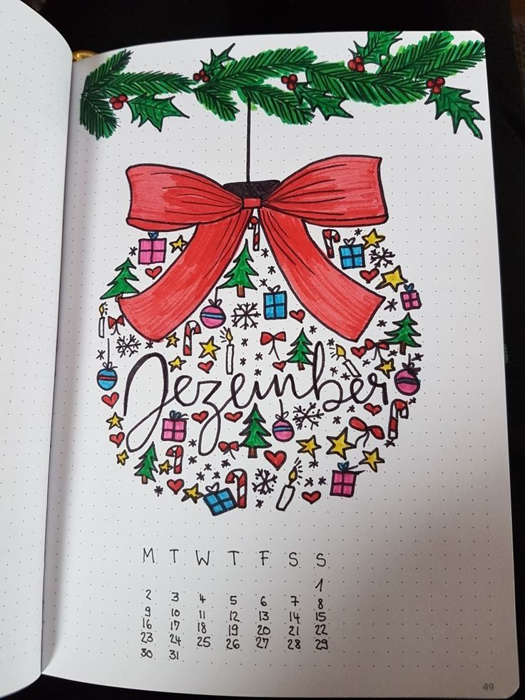 Bullet Journal Dezember Bullet Journal Deckblatt Bullet Journal 