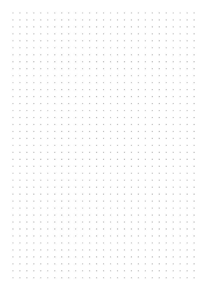 Bullet Journal Dotted Paper Printable