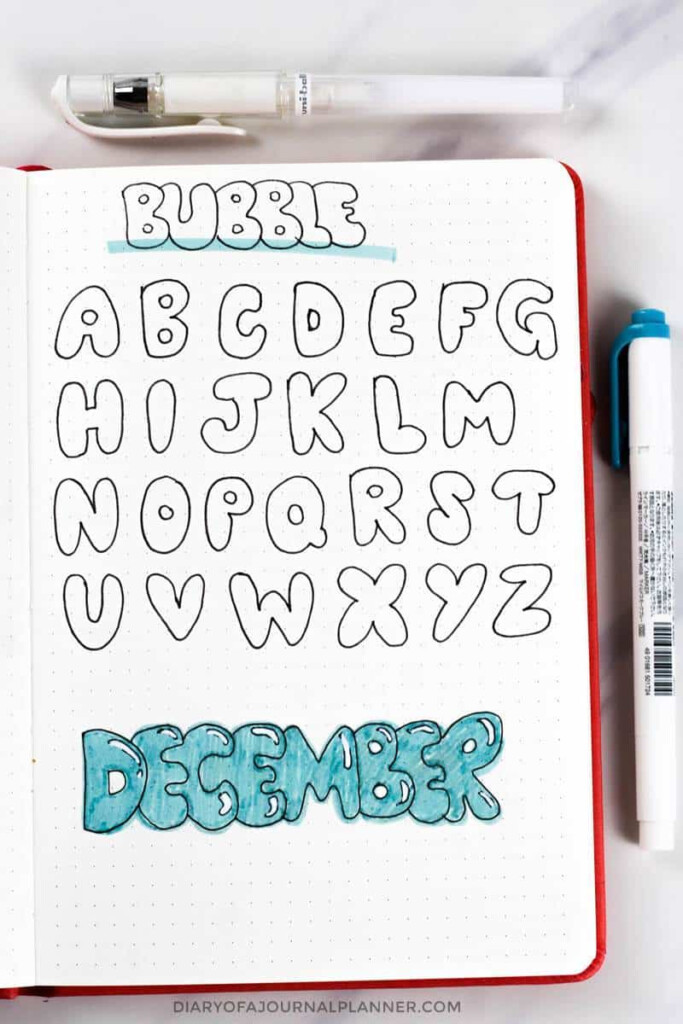 Bullet Journal Fonts 14 Fonts For Bullet Journal You Need To Try 