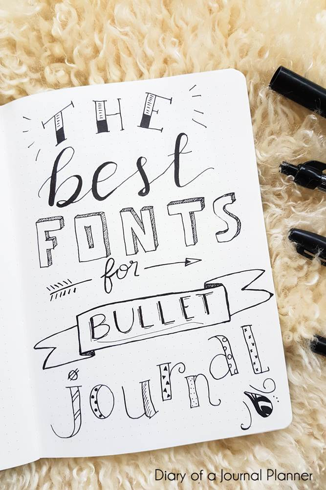 Bullet Journal Fonts 14 Fonts For Bullet Journal You Need To Try 