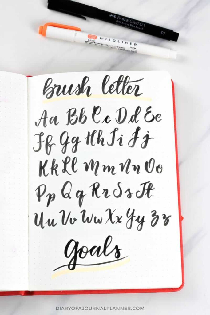 Bullet Journal Fonts 14 Fonts For Bullet Journal You Need To Try 