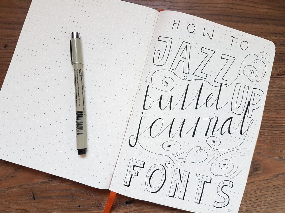 Bullet Journal Fonts The Best Free Hand Lettering Worksheets Included 