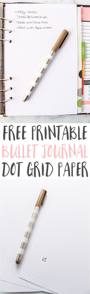 Bullet Journal Free Printable Grid Paper