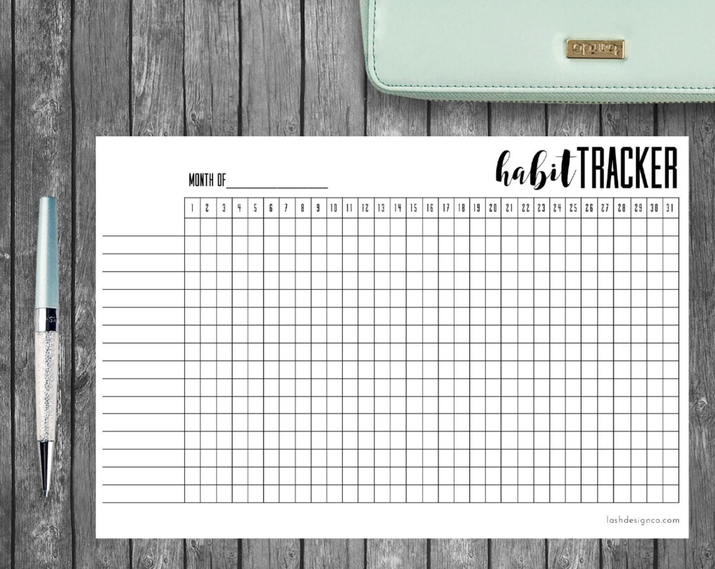 Bullet Journal Habit Tracker Printable