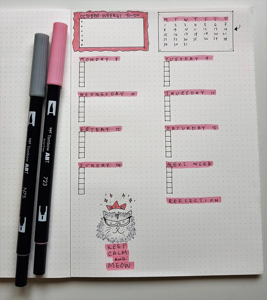 Bullet Journal Page Ideas Printable