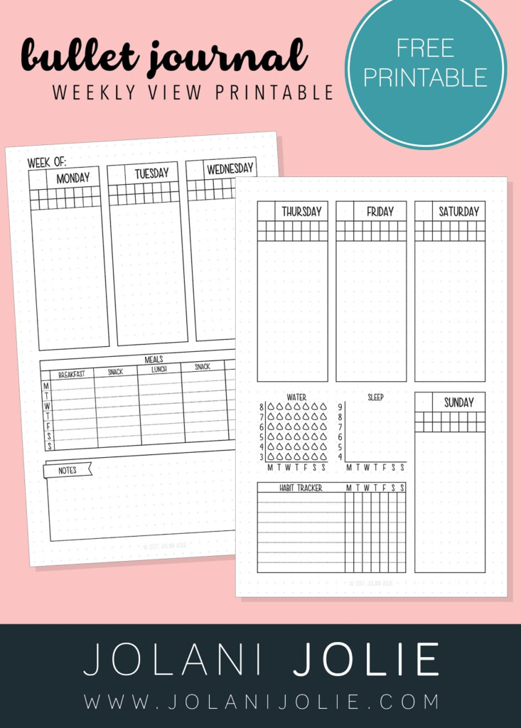 Bullet Journal Printable