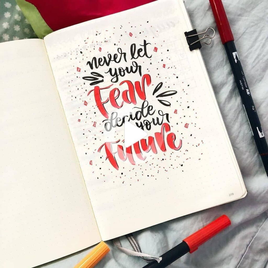 Bullet Journal Quote Pages On Instagram Amazing Quote Page Created By 