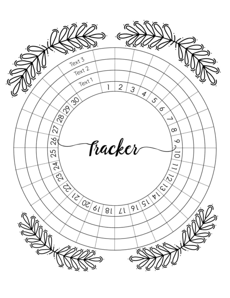 Bullet Journal Tracker Ideas FREE Printable Templates