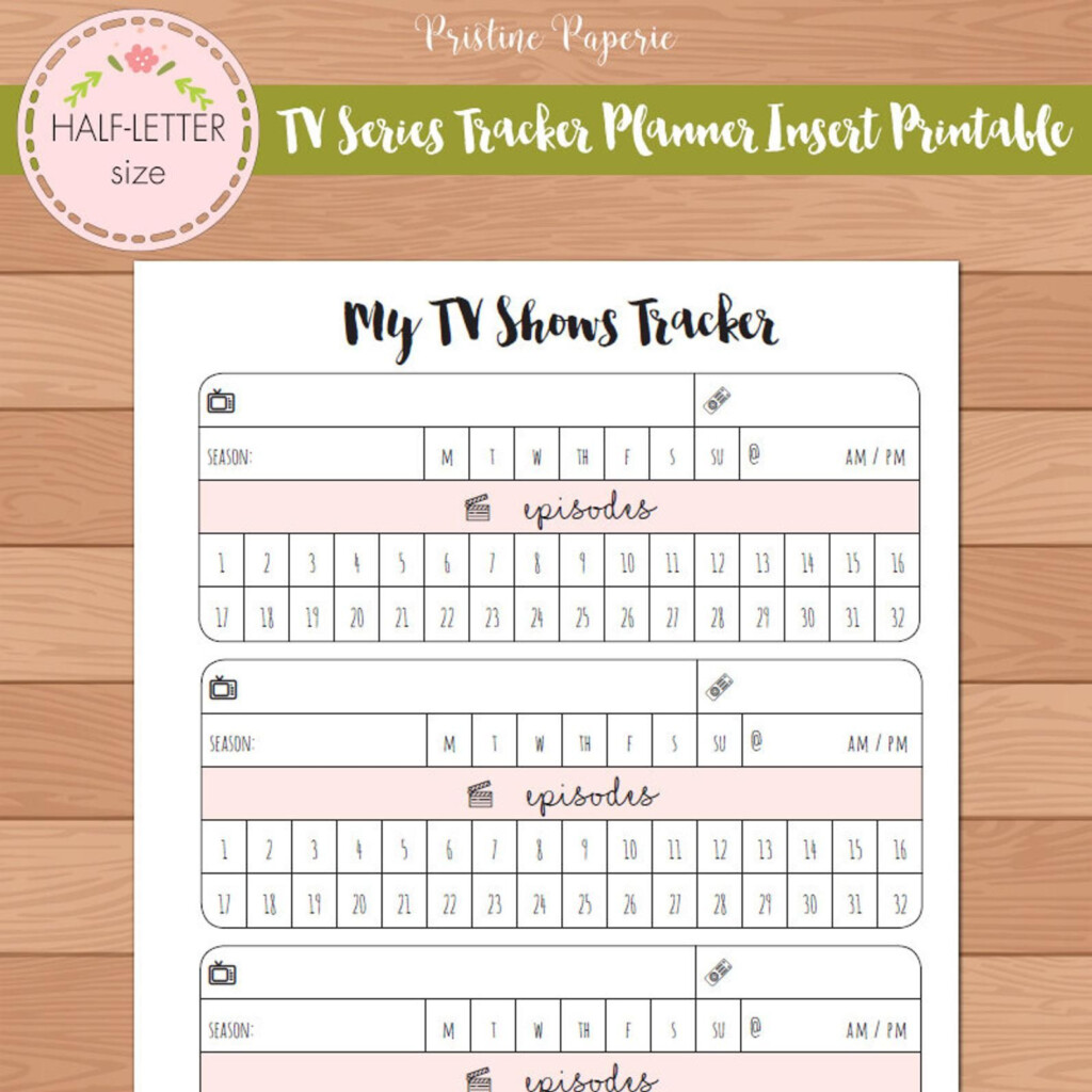 Bullet Journal Tv Tracker Printable Printable Templates