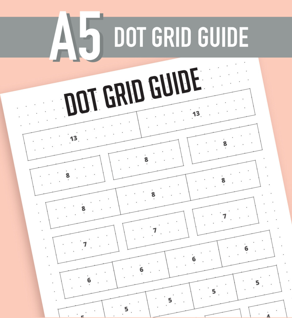 Bullet Journals Bullet Journal Dot Grid Spacing