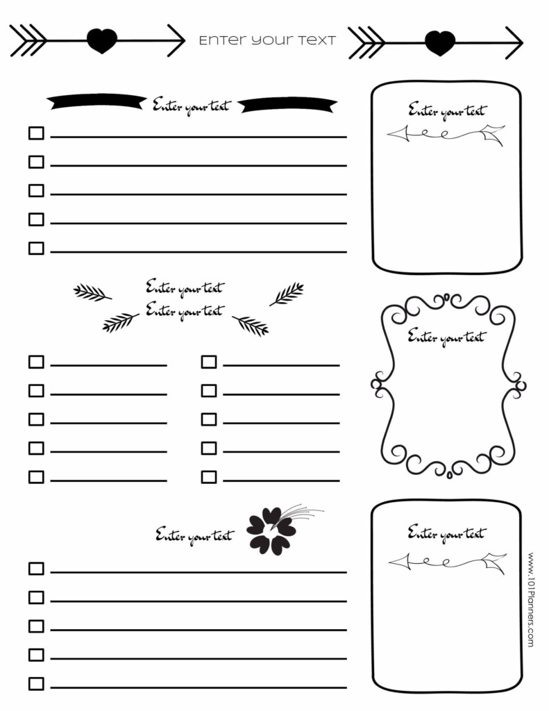 Customizable Bullet Journal Printables