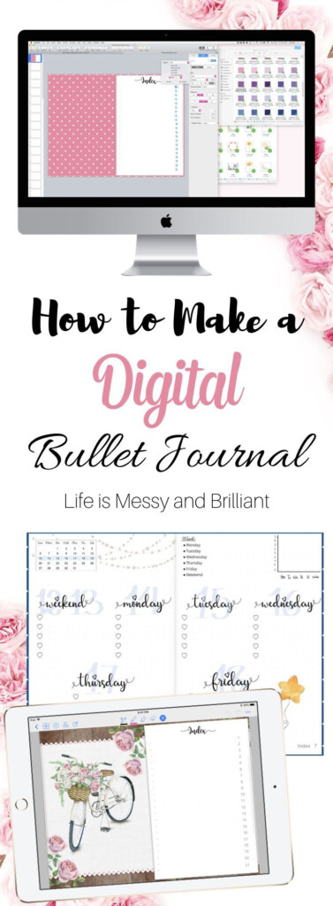 Digital Bullet Journal Template Free Printable Templates Free