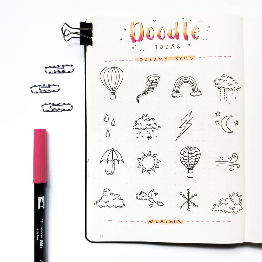 Doodle Ideas Some Little Weather Doodles For Inspiration With A 