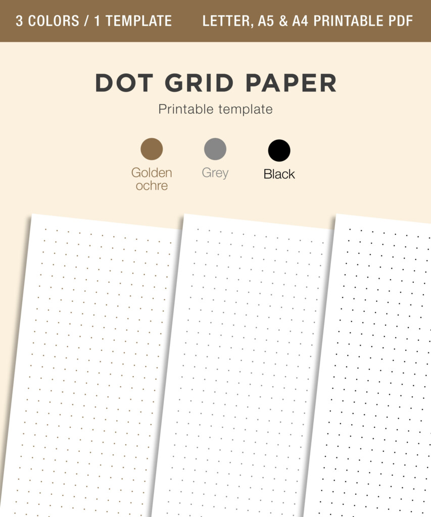 DOT GRID Paper Printable Bullet Journal Dot Grid Paper Dot Etsy Australia