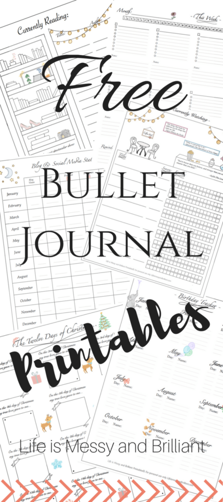 Free Printable Bullet Journal