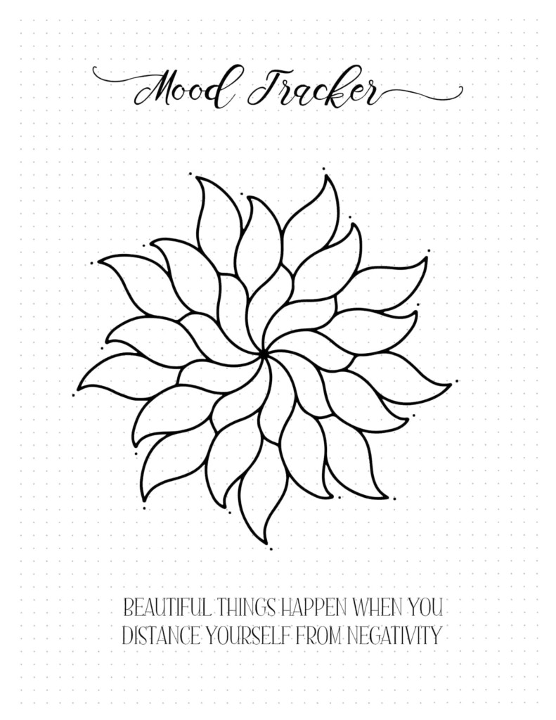 FREE Printable Mood Tracker Bullet Journal Classic Style 20 Templates