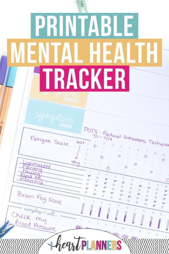 Free Printable Symptom Tracker Printable Planner Printables Getting 