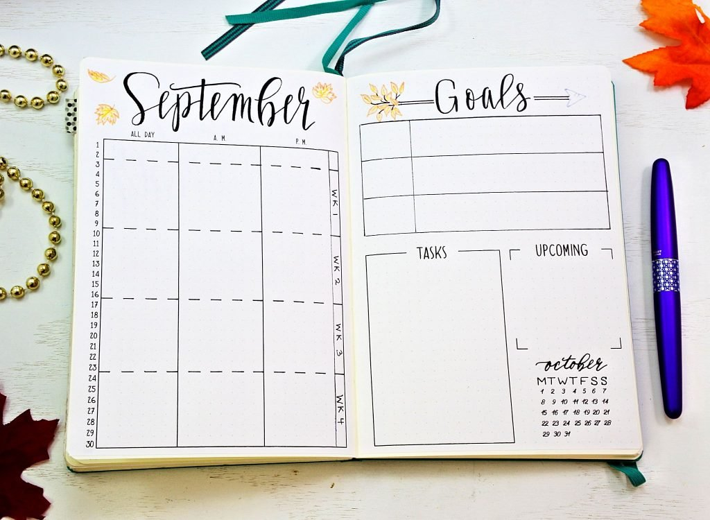 Free September Bullet Journal Printables LaptrinhX