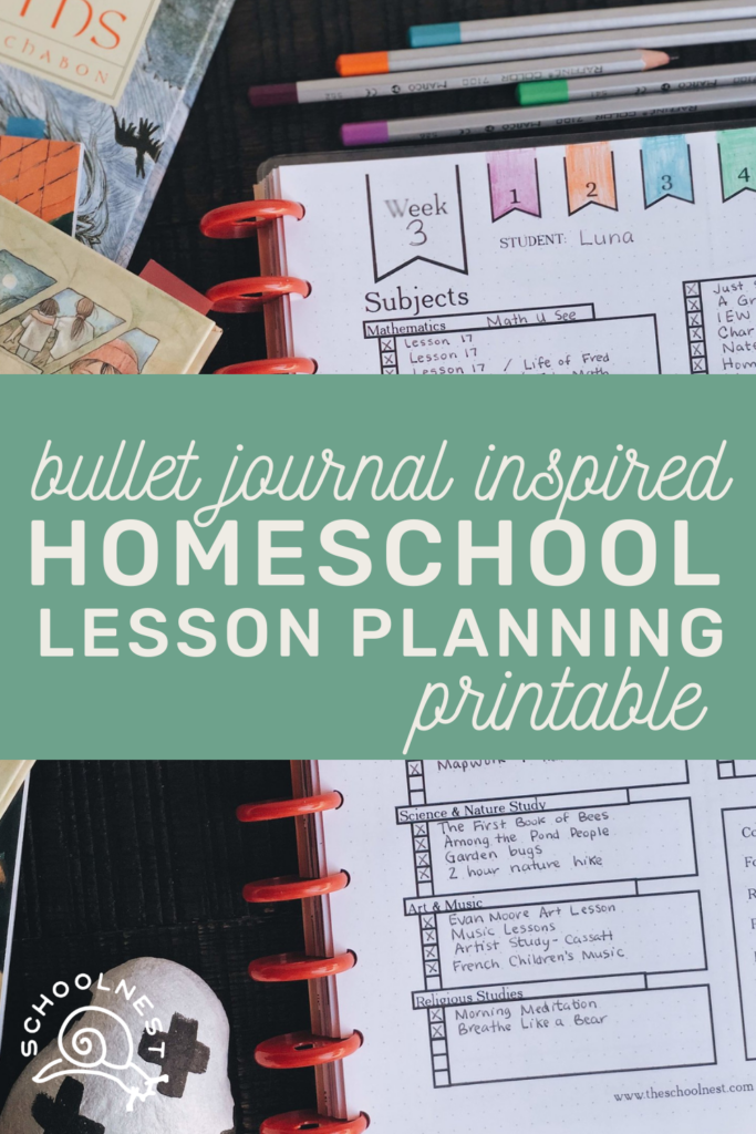 Homeschool Bullet Journaling Printable For Happy Planner Schoolnest