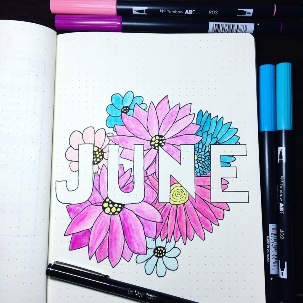 June Bullet Journal Theme Ideas Printable Templates Free