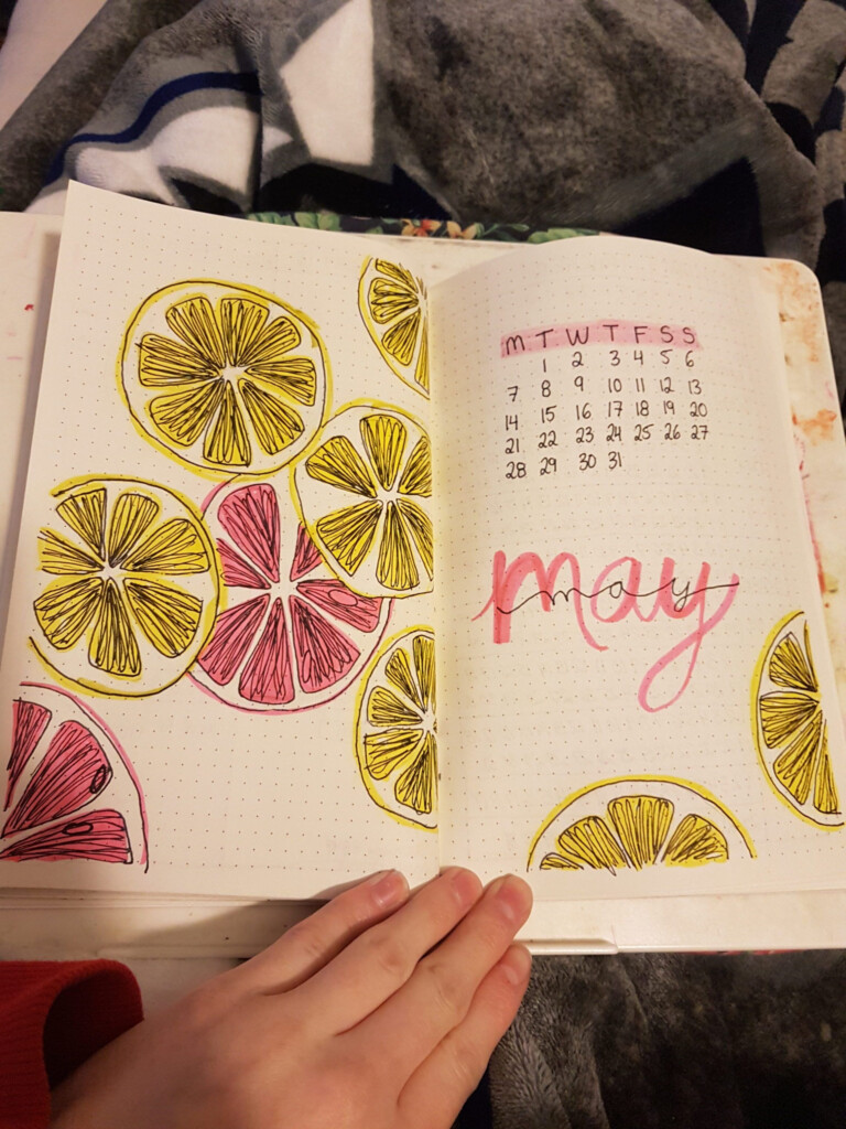 May Bullet Journal Calendar Printable And Enjoyable Learning