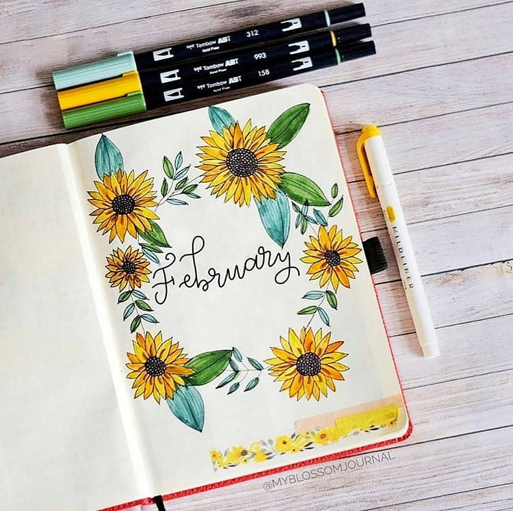 Monthly Bullet Journal Page Ideas