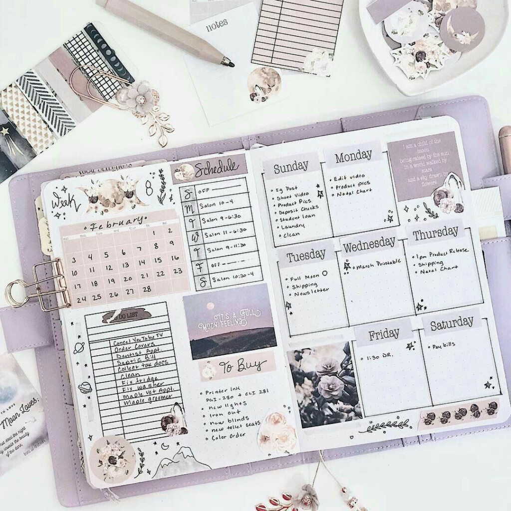 Monthly Themed Bullet Journal Printables Free Printable Templates