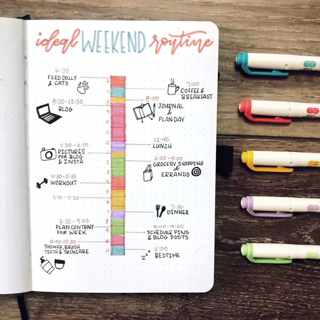 Morning Routine Bullet Journal Ideas Pages Bullet