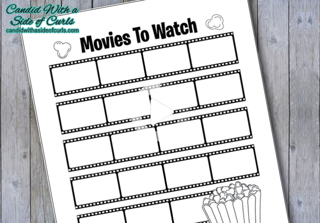 Movies To Watch Bullet Journal Printable Pages In 2020 Journal 