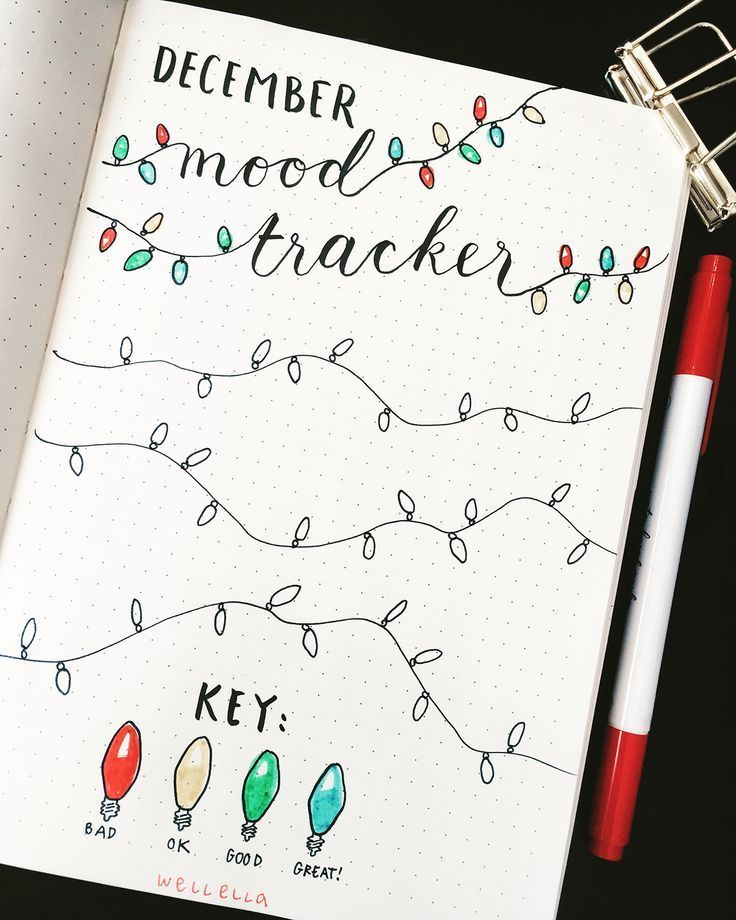 My December Bullet Journal Set Up Wellella Bullet Journal Ideas 