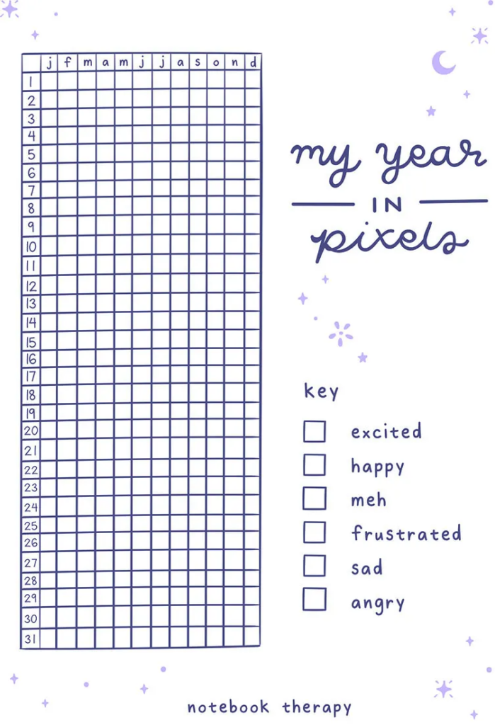 My Year In Pixels Free Bullet Journal Printable Artofit